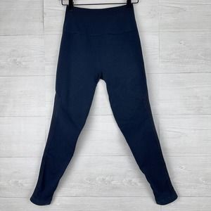 Lululemon Q5 Compression Leggings Women Size 6 Blue High Rise